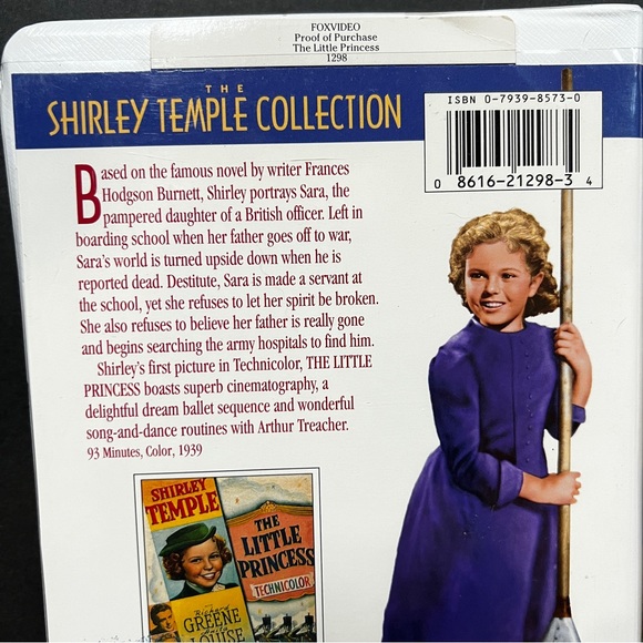 Shirley Temple NEW/Sealed VHS 20th Century Fox Movie Collection Tapes 16 & 17 - Picture 7 of 12